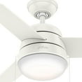 thumbnail image 3 of Hunter Fan Company Aker 36 Inch Indoor Ceiling Fan with LED Light Kit, White, 3 of 6