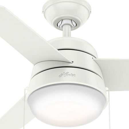 Hunter Fan 3001173 36 In 3 Blade Indoor White Ceiling Canada Blade Indoor White Ceiling Fan, 36 Inch Ceiling Fan With Light Flush Mount White