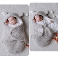 thumbnail image 5 of Manta envolvente para bebé, manta receptora de felpa de algodón bonita para niños y niñas, envolturas suaves para dormir para recién nacidos, 5 of 5