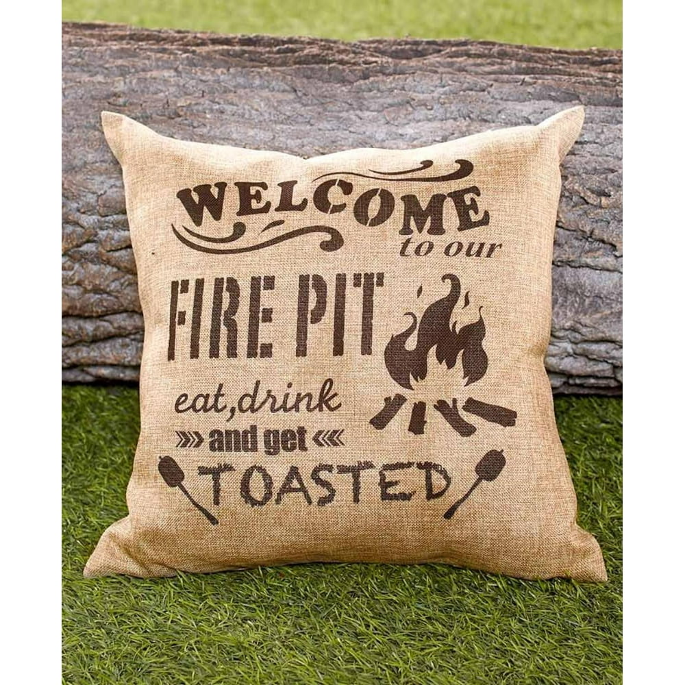 Campfire Pillow, This to My Campfire Throw Pillow is designed