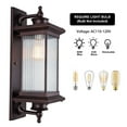thumbnail image 6 of Vintage Wall Lamp IP65 Waterproof Aluminum & Iron Fixture Outdoor Sconce Wall Lanterns E26 Bulb Compatible Perfect for Indoor & Outdoor Decor, 6 of 12