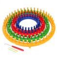 thumbnail image 3 of kayannuo Round Knitting Looms Sets Craft Kit Tool With Hook Needle And Pompom Maker Knitting Sewing Tools Accessory Color Random, 3 of 5