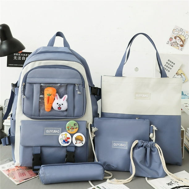 Ganfancp Escuela Primaria Mochila Gran Capacidad Mensajero Bolsa