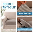 thumbnail image 5 of H.VERSAILTEX Plush Chenille 2 Cushion Loveseat Couch Cover, Anti Slip Thick Soft Washable Pet Friendly Sofa Slipcover, Durable Furniture Protector for Dogs Cats Kids, 35" x 62"(1 Pack), Taupe, 5 of 8