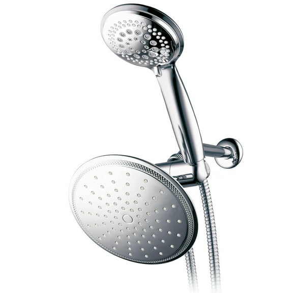 DreamSpa Shower Combo Chrome Rainfall Handheld Shower 7 Settings Lifetime