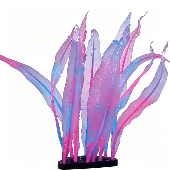 Cififendec Artificial Seaweed Aquarium Plant, 7"×3.15", Floating Water Grass Ornament for Desktop Fish Tank Fresh Salt Water Aquascape Underwater Landscape Decor