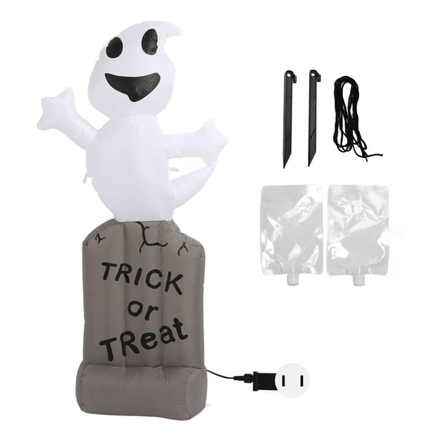 Decoración de lápidas de fantasmas inflables LED IP44 de 5 pies a prueba de agua con soplador Lápidas de fantasmas hinchables para jardín interior y exterior Enchufe de EE. UU. 100-240 V