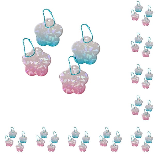 Billuyoard 4 Uds. Llavero de doble cara, soporte transparente con forma de corazón, accesorio para llaves, regalo de cumpleaños, 5x4,1x1 cm, 3 5x4.1x1cm3 10piezas