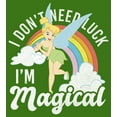thumbnail image 2 of Men's Peter Pan St. Patrick's Day Tinkerbell I Don't Need Luck I'm Magical Graphic Tee Kelly Green 3X Large, 2 of 5