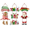 thumbnail image 3 of Christmas Door Hanger Lightweight Paper Xmas Tree Hanging Ornaments Merry Christmas Decor, 3 of 4