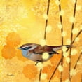 thumbnail image 2 of Evelia Designs 20x20 Gold Ornate Wood Framed with Double Matting Museum Art Print Titled - Wren on Yellow I, 2 of 4
