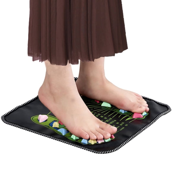 2 In 1 Chinese Foot Massage Pad Reflexology Walk Stone Pain Relieve Mat Pad Chinese Health Care Massage