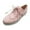 Pink, variant on Fesfesfes Flats Shoes for Women Round Toe Vintage Solid Color Round Toe Up Flat Heel Shoes 35(4.5)