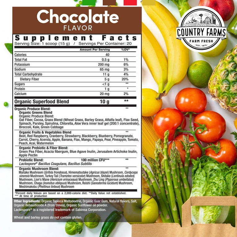 Country farms super greens powder outlet