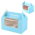 thumbnail image 1 of 2 Pack Window Cupcake & Takeout Container With Easy Carry Handle Secure Frosting For 2 Cupcakes Or, 1 of 9