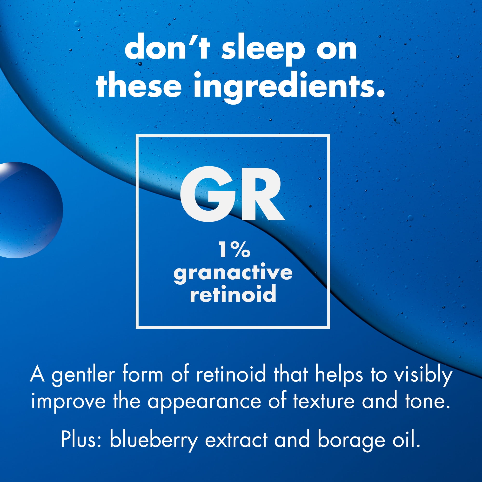 e.l.f. SKIN Youth Boosting Blue-ty Sleep Night Oil, 1% Granactive Retinoid Gentle Overnight Face Oil, Treats Fine Lines & Uneven Texture, 1 fl oz