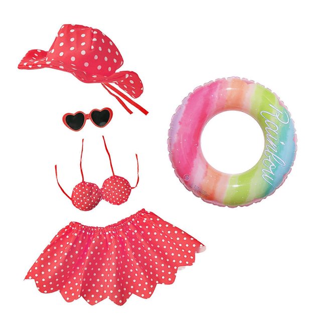 Efficient Hawaiian Parties Outfit Geese Pool Parties Costume For Garden Geese With User Friendly Fabric Design