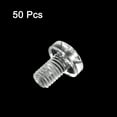 thumbnail image 3 of Uxcell M5x8mm Plastic Phillips Bolts PC Pan Head Machine Screws Transparent 50 Pack, 3 of 5