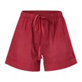 thumbnail image 1 of DEELLEEO Womens Comfy Drawstring Casual Elastic Waist Loose Shorts Pants  on Clearance, 1 of 6
