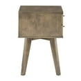 thumbnail image 2 of Weston Home Galton Rectangular 2-Drawer Wood Nightstand, Light Charcoal Grey Finish, 2 of 8