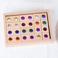 thumbnail image 1 of Iris de apilamiento Juguetes educativos Ladrillos creativos Juguetes para 32 piezas Hugo Bloques de apilamiento de arco iris, 1 of 8