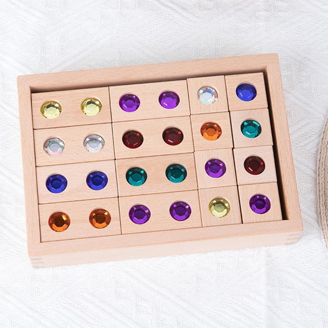 Iris de apilamiento Juguetes educativos Ladrillos creativos Juguetes para 32 piezas Hugo Bloques de apilamiento de arco iris