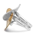 thumbnail image 3 of Sterling Silver 18K Yellow Gold-plated Overlapping Circles Ring, 3 of 5