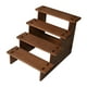 thumbnail image 3 of Estante de exhibición de madera con elevador, organizador, duradero, de sobremesa, portátil, para exhibir 4 capas 20cm, 3 of 9