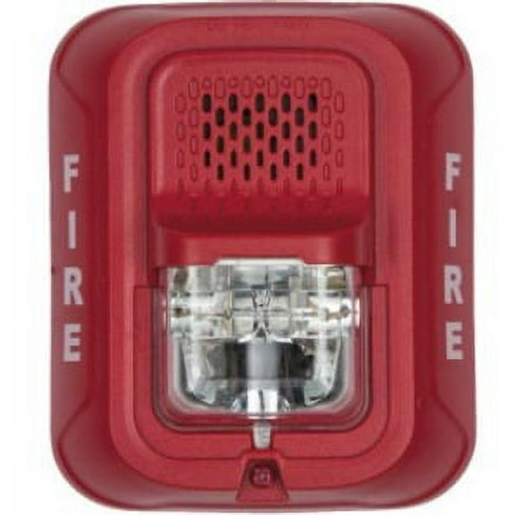 SS-P2RL Wall Horn/Strobe, 2-Wire, Red