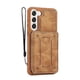 thumbnail image 1 of Funda tipo cartera magnética compatible con Samsung Galaxy S23 Ultra/ S23+/ S23 con función de soporte para tarjetero marrón para S23 Plus, 1 of 1