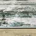 thumbnail image 5 of Oriental Weavers Malibu Washable Area Rug - MAL03 - 2' x 8' - in Gray/ Teal - Modern Style, Non-Slip, Stain Resitant, Ultra Low Pile, Entryway, Hallway Runner Rug, 5 of 5