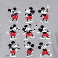 thumbnail image 3 of Mickey & Friends - Mickey Poses Grid - Juniors Cropped Cotton Blend T-Shirt, 3 of 5