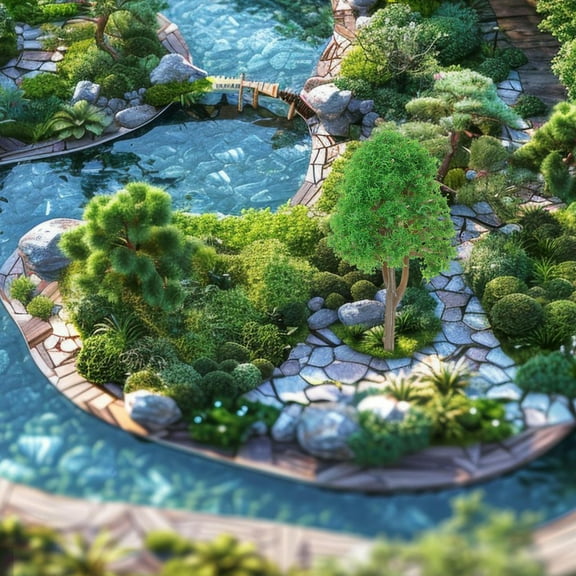 COSMOBETTY 20Pcs Architecture Model Materials for House Decoration Green Plastic 7.5in Height