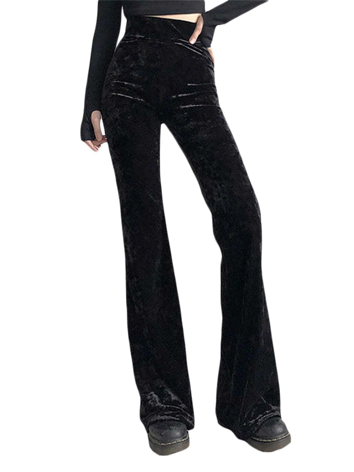 Womens Yoga Pants High Waist Velvet 