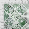 thumbnail image 2 of oneOone Polyester Spandex Dark Green Fabric Florals Dress Material Fabric Print Fabric By The Yard 56 Inch Wide, 2 of 6