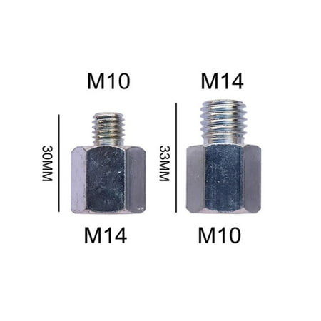 

Fule 2PCS M10 M14 Adapter Angle Grinder Polisher Thread Drill Bit Interface Converter