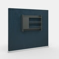 thumbnail image 5 of Ada Home Decor Furniture 3 Tier 33.5" Anthracite Knerr Modern Hanging Floating Shelves, 5 of 7