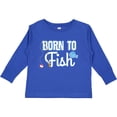 thumbnail image 3 of Inktastic Born to Fish Go Fishing Boys or Girls Long Sleeve Toddler T-Shirt, 3 of 5