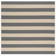 thumbnail image 2 of Safavieh Courtyard Ermintrude Striped Indoor/Outdoor Area Rug, Beige/Gray, 6'7" x 6'7" Square, 2 of 9