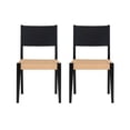 thumbnail image 2 of Powell Crawford Indoor Dining Chairs, Set of 2, Black & Natural, 2 of 11