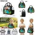 thumbnail image 5 of Kuiaobaty Dinosaur Monstera Print Backpack and Pencil Case Set for Boys Large Capacity Bookbags and Lunch Box with Bottle Holder Roomy Casual Backpack and Lunch Bag Set for School Camping, 5 of 7