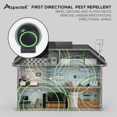 Aspectek Rotatable Ultrasonic Pest Control, Pest Repeller ...
