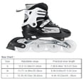 thumbnail image 3 of Kids Roller Skates for Boys Women Adjustable Size, Kids Inline Skates for Boys Girls Kids with Flashing LED Light up Wheels Birthday Gifts, suitable for EU size 26~41, 3 of 9