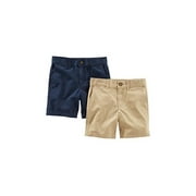 Simple Joys by Carter's Baby Boys' Toddler 2-Pack Flat Front Shorts, Khaki, N...
