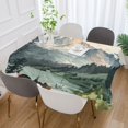thumbnail image 2 of Yayeee Tablecloths for Rectangular Tables 54 x 72 inch Party Table Cover, Watercolor Mountatin, 2 of 6