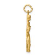Gold Time Runner Bracelet Charm 10k, Gold