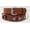 Chestnut, variant on Medium 17''- 21'' Soft Genuine Leather Beaded Padded Dog Puppy Collar  60RT11LG