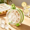 thumbnail image 2 of Botella de agua portátil 2 en 1 con máquina de hielo, pajita, bandeja de hielo con liberación a presión, vaso reutilizable para bebidas frías con compartimento para hielo, botella de agua con, 2 of 6