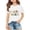 White, variant on XEGLSBU Girls T Shirts 4T Girls Casual Short Sleeve T Shirt Round Neck Printed Top for School Activities Comfortable Stretchy Kids Tee Purple Size 13-14 Years