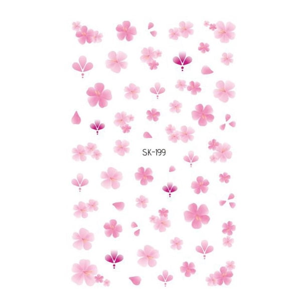 Daisy Nail Stickers Floral Flower Nail Art Pegatinas De Uñas Impermeables Para Mujeres Advancent CE007622-03